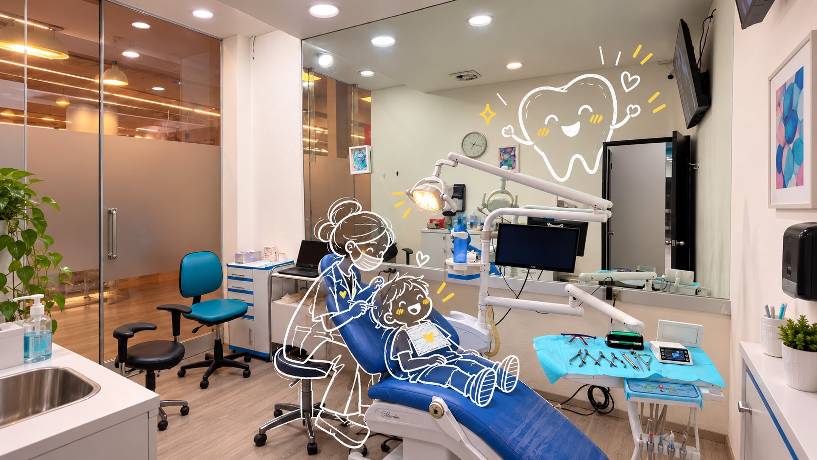 Sillón dental para ortodoncia y endodoncia en Tlalpan, CDMX